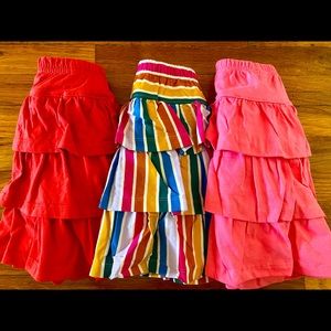 3 pair bundle skort, attached tumble short. Cotton